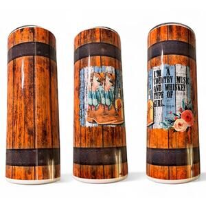 20oz Custom Coffee Tumbler Cup I’m A Country Music & Whisky Type Of Girl